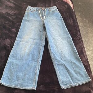 1822 Denim Sky Blue Wide Leg Jeans